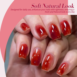 6 Colors Jelly Gel J09 Scarlet Muse 7ml Gel Nail Polish BORN PRETTY 