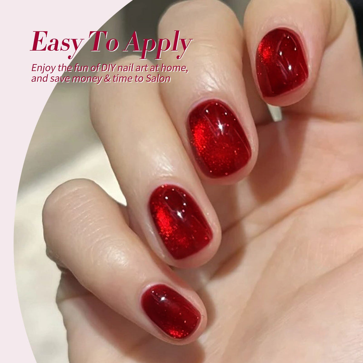 6 Colors Jelly Gel J09 Scarlet Muse 7ml Gel Nail Polish BORN PRETTY 