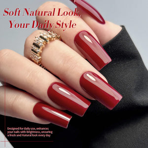 6 Colors Gel Polish Set S27 Red Theory 7ml Gel Nail Polish BORN PRETTY 