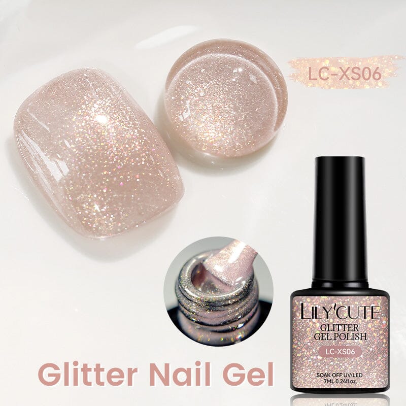 Glitter Gel Polish LC-XS06 7ml Gel Nail Polish LILYCUTE 