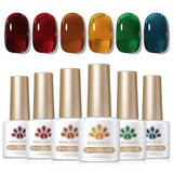 6 Colors Jelly Gel Polish Set 7ml Gel Nail Polish BORN PRETTY J10 Amber Veil 