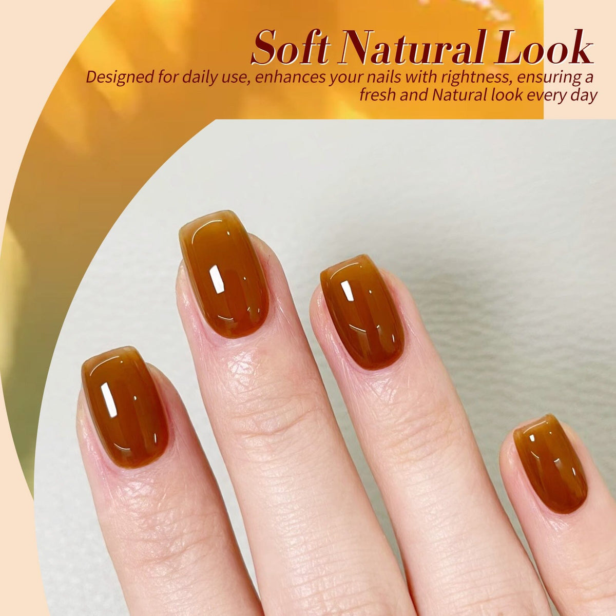 6 Colors Jelly Gel J10 Amber Veil 7ml Gel Nail Polish BORN PRETTY 