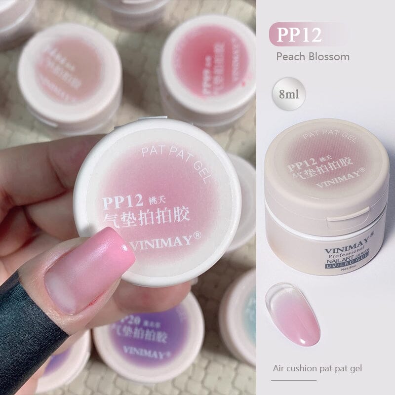 Air Cushion Pat Pat Gel 8ml Gel Nail Polish No Brand PP12 Peach Blossom 