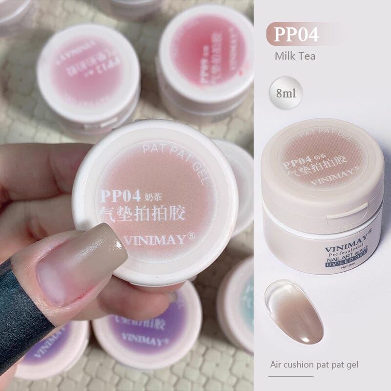 Air Cushion Pat Pat Gel 8ml Gel Nail Polish No Brand PP04 Milk Tea 