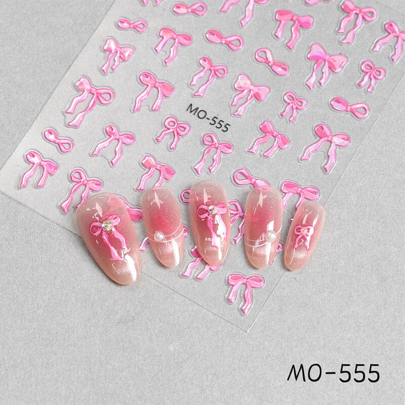 Bowknot 3D Nail Sticker MO-555 Nail Art No Brand 