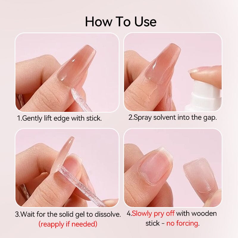 Remover For Solid Tips Gel 55ml Nail Care UR SUGAR 