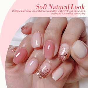 6 Colors Jelly Gel J12 Pink Lava 7ml Gel Nail Polish BORN PRETTY 