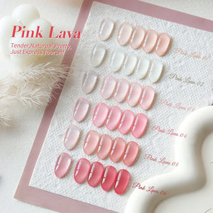 6 Colors Jelly Gel J12 Pink Lava 7ml Gel Nail Polish BORN PRETTY 