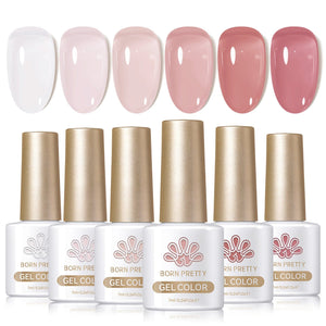 6 Colors Jelly Gel J13 Blush Jelly 7ml Gel Nail Polish BORN PRETTY 