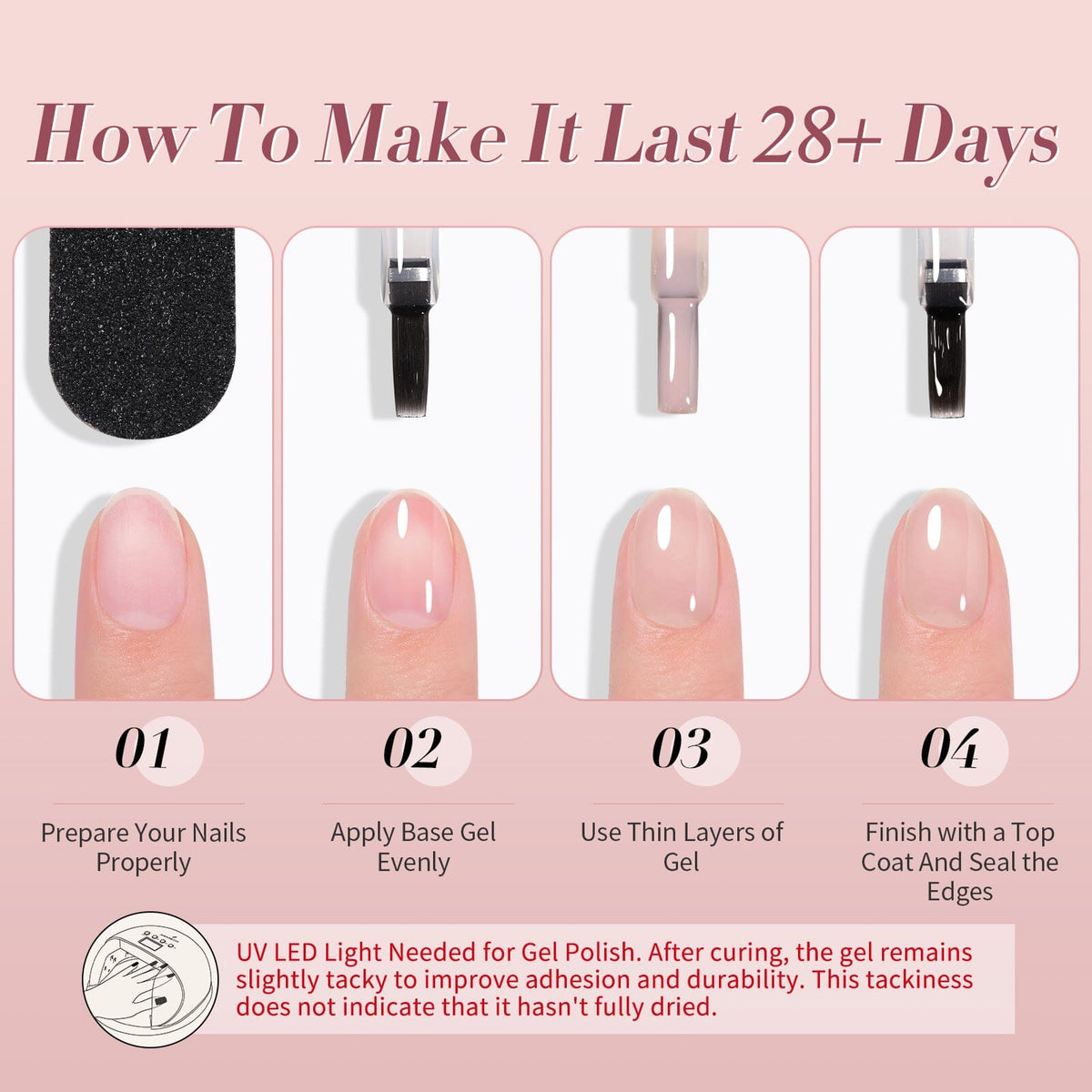 6 Colors Jelly Gel J13 Blush Jelly 7ml Gel Nail Polish BORN PRETTY 