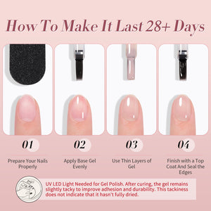 6 Colors Jelly Gel J13 Blush Jelly 7ml Gel Nail Polish BORN PRETTY 