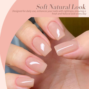 6 Colors Jelly Gel J15 Bare Tea 7ml Gel Nail Polish BORN PRETTY 