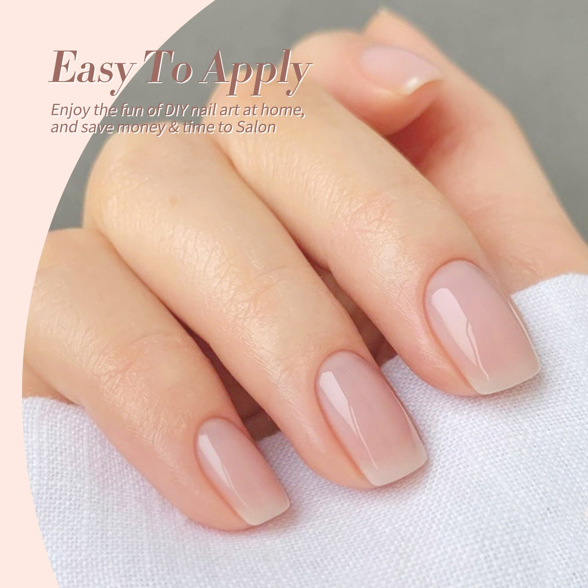 6 Colors Jelly Gel J15 Bare Tea 7ml Gel Nail Polish BORN PRETTY 
