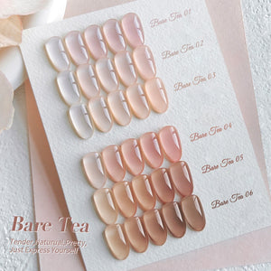 6 Colors Jelly Gel J15 Bare Tea 7ml Gel Nail Polish BORN PRETTY 