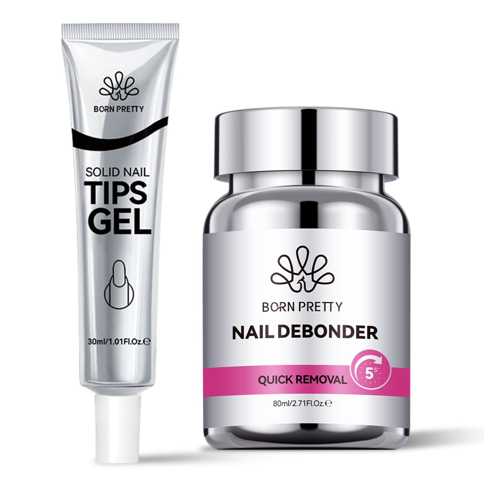 Nail Debonder Quick Removal 80ml Gel Nail Polish BORN PRETTY Set 02 