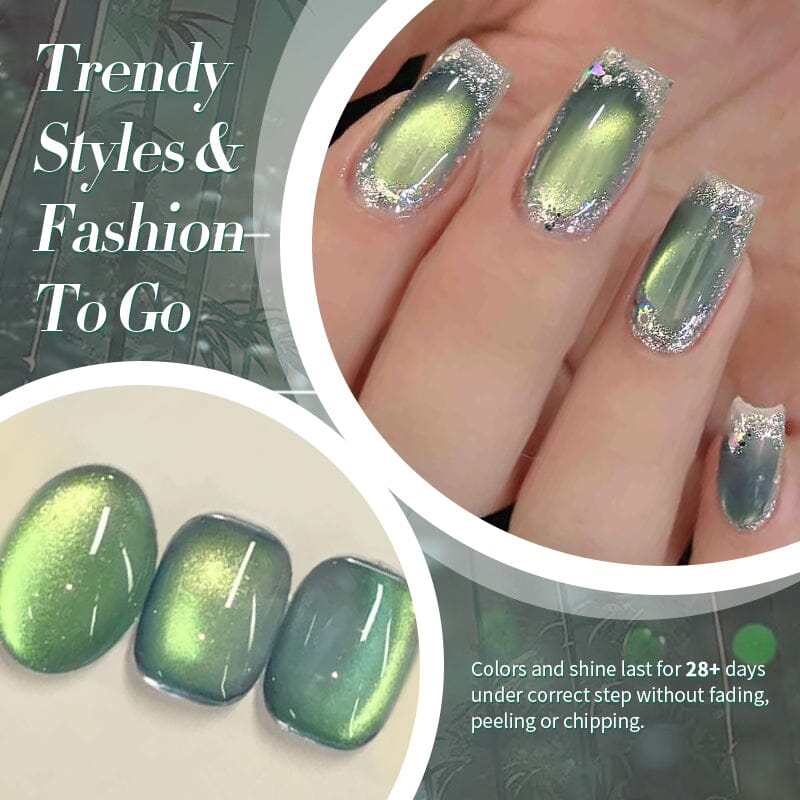 Colored Cat Magnetic Gel Polish MY120 Shadowstar Bamboo 10ml Gel Nail Polish BORN PRETTY 