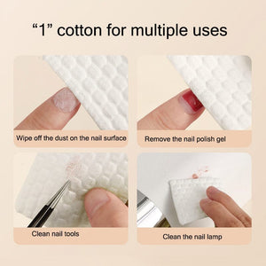 500pcs Nail Cleaning Cotton Pads Tools & Accessories No Brand 