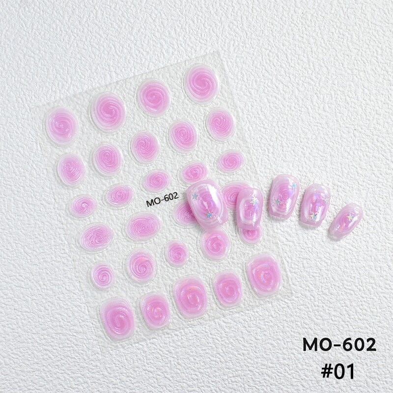 Vortex 3D Nail Stickers MO Series Clearance No Brand 