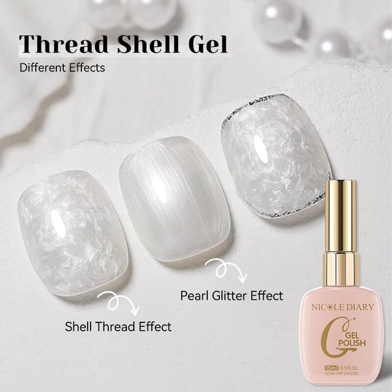 Thread Shell Gel 15ml Gel Nail Polish NICOLE DIARY 