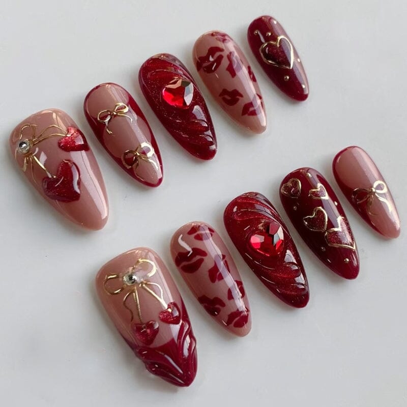 24pcs Z1065 Almond Press on Nails Nail Tips No Brand 
