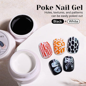 Poke Nail Gel White 8ml Gel Nail Polish NICOLE DIARY 