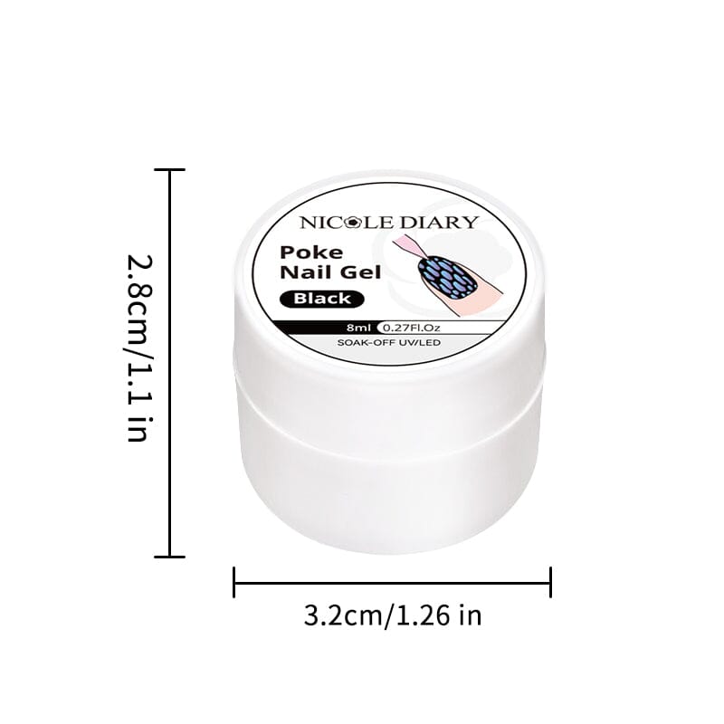 Poke Base Gel 8ml Gel Nail Polish NICOLE DIARY 