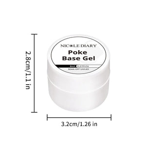 Poke Base Gel 8ml Gel Nail Polish NICOLE DIARY 
