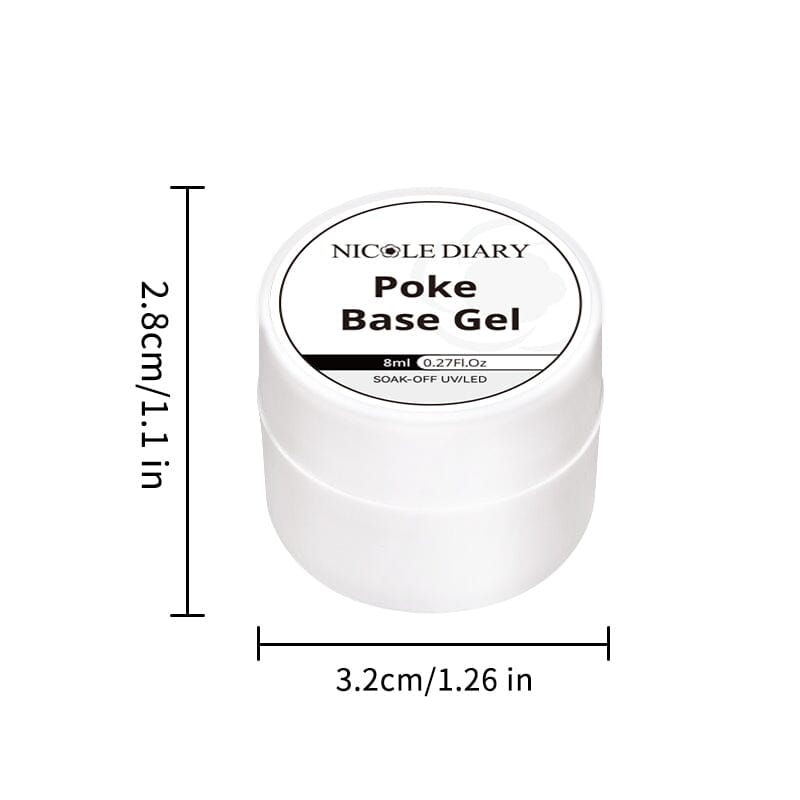 Poke Base Gel 8ml Gel Nail Polish NICOLE DIARY 