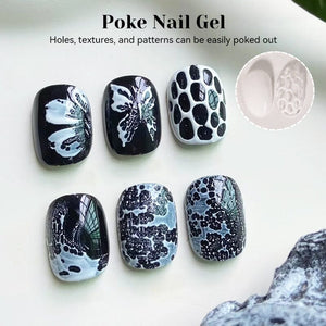 Poke Nail Gel White 8ml Gel Nail Polish NICOLE DIARY 