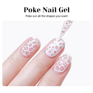 Poke Nail Gel Black 8ml Gel Nail Polish NICOLE DIARY 
