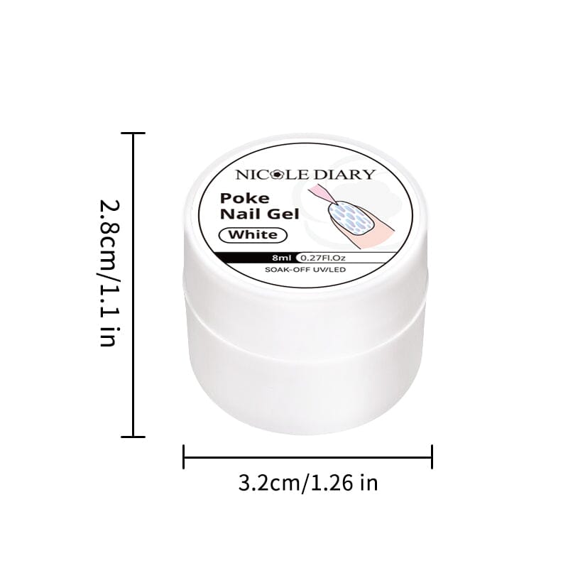 Poke Base Gel 8ml Gel Nail Polish NICOLE DIARY 