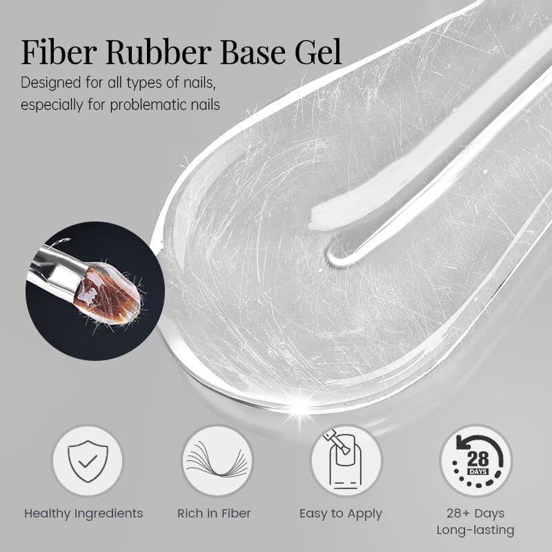 Fiber Rubber Base Gel 15ml Gel Nail Polish UR SUGAR 
