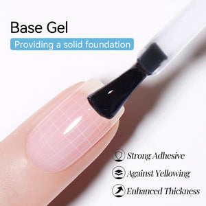 2 Bottles Base Top Coat Set 15ml Base & Top Coat UR SUGAR 