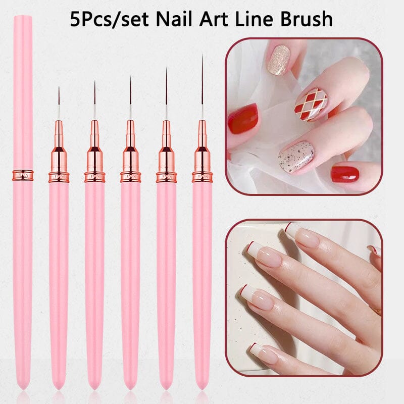5pcs Liner Nail Brush Set Tools & Accessories No Brand 