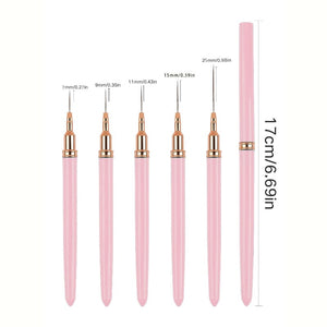 5pcs Liner Nail Brush Set Tools & Accessories No Brand 