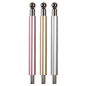 Double Head Cat Magnet Stick Pink Gold Silver