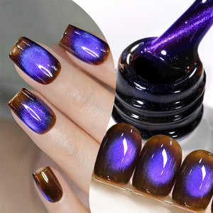 Colored Cat Magnetic Gel MY124 Grape Iced 10ml Gel Nail Polish BORN PRETTY 