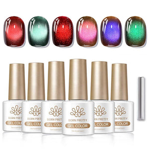Cat Magnetic Gel MY121/MY124/MY126/MY128/MY153/MY154/ 10ml Gel Nail Polish BORN PRETTY 6 Colors 