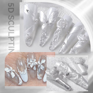 Pearl White 5D Sculpting Gel 5ml Gel Nail Polish BORN PRETTY 