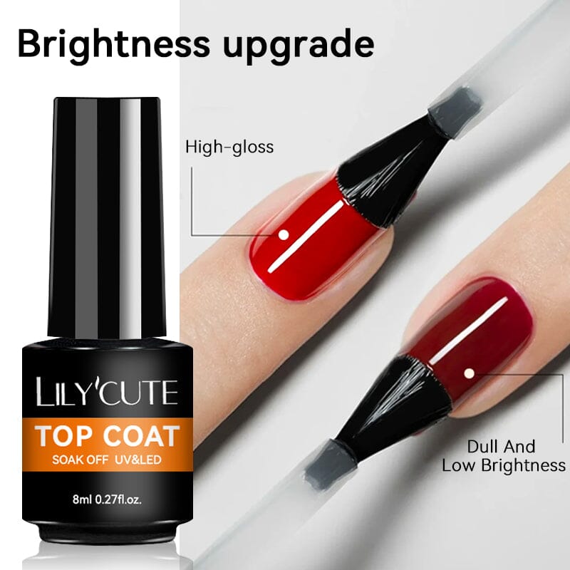 Top Coat 8ml Base & Top Coat LILYCUTE 