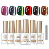 6 Colors Crystal Cat Magnetic Gel M20 Frosty Ode 7ml Gel Nail Polish BORN PRETTY 