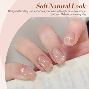 Jelly Gel Polish TS13 Almond Glow 15ml HEMA/TPO FREE Gel Nail Polish BORN PRETTY 