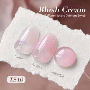 Jelly Gel Polish TS16 Blush Cream 15ml HEMA/TPO FREE Gel Nail Polish BORN PRETTY 