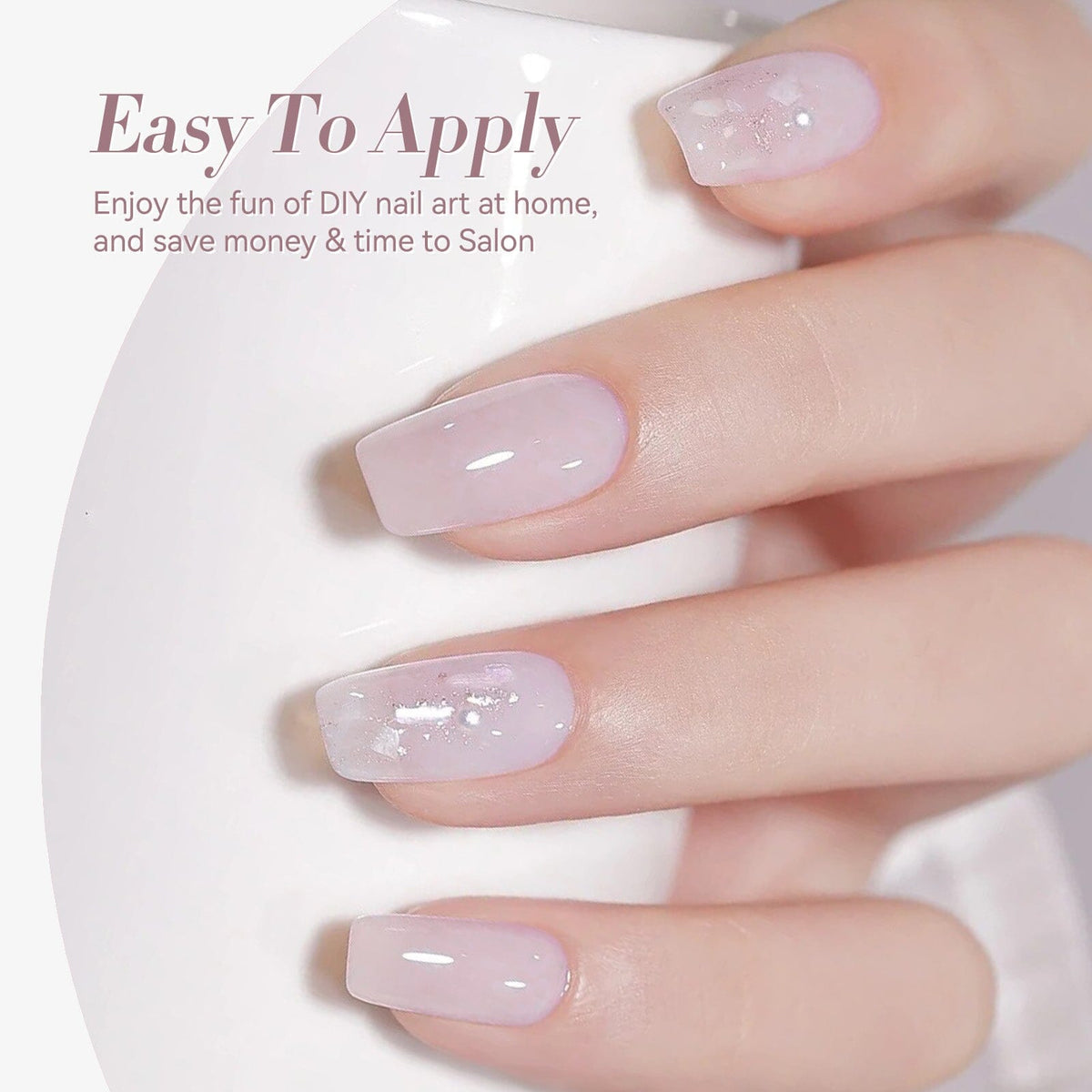Jelly Gel Polish TS17 Blush Pop 15ml HEMA/TPO FREE Gel Nail Polish BORN PRETTY 