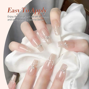 Jelly Gel Polish TS19 Pink Whisper 15ml HEMA/TPO FREE Gel Nail Polish BORN PRETTY 