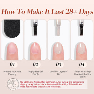 Jelly Gel Polish TS19 Pink Whisper 15ml HEMA/TPO FREE Gel Nail Polish BORN PRETTY 