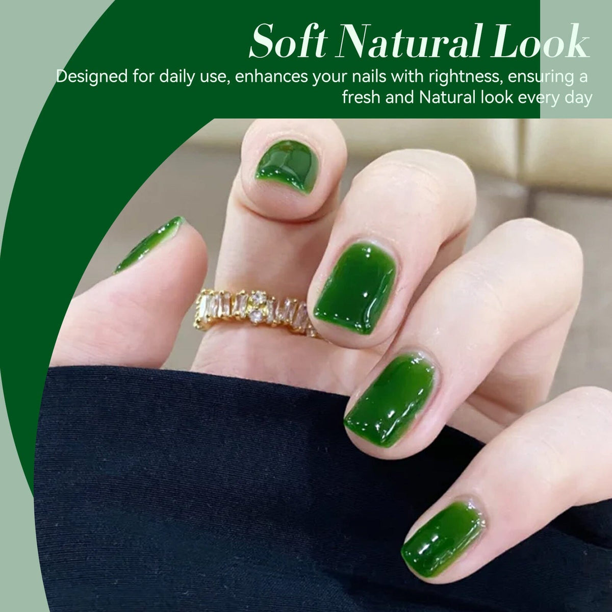 Jelly Gel Polish TS21 Soft Moss 15ml HEMA/TPO FREE Gel Nail Polish BORN PRETTY 