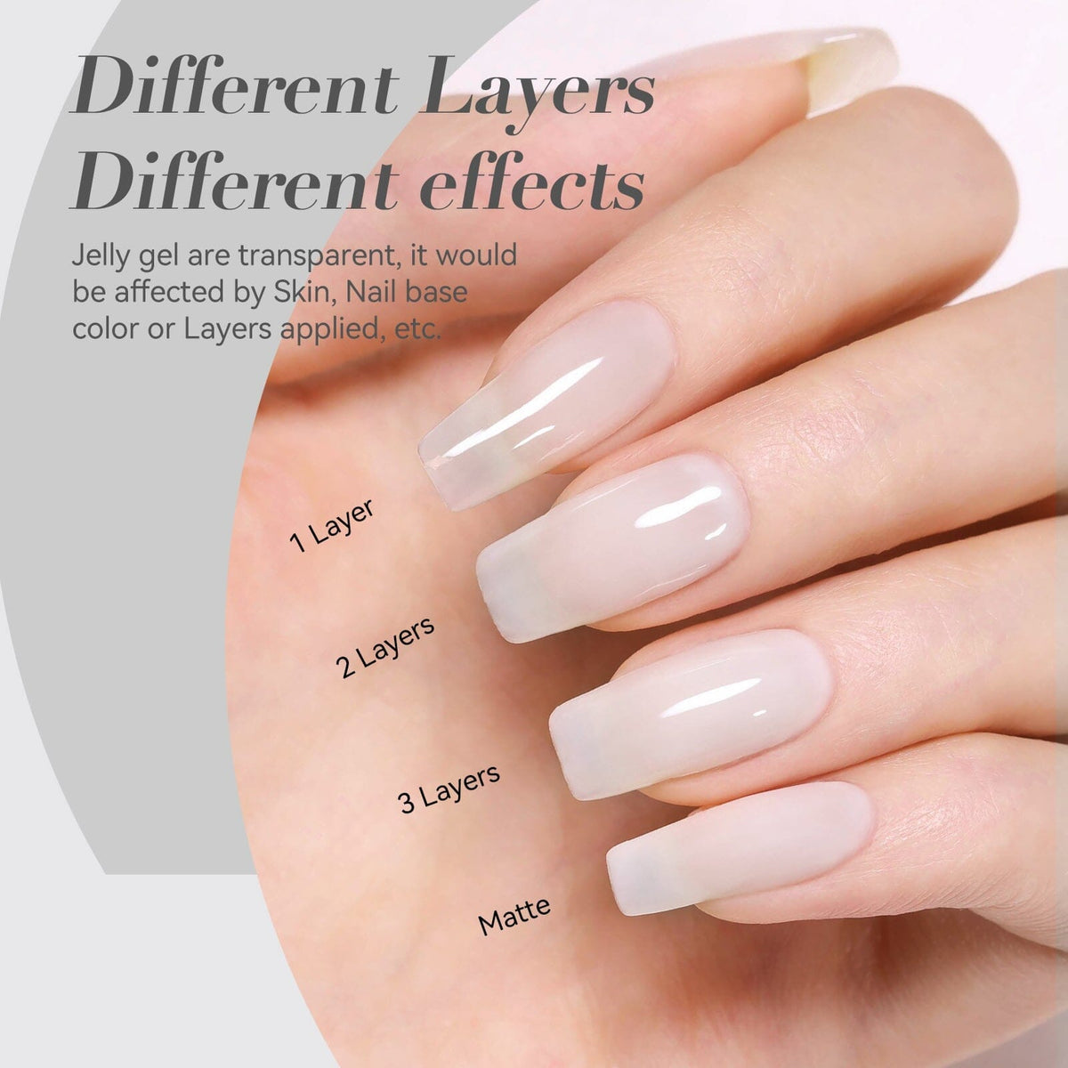 Jelly Gel Polish TS04 Milky White 15ml HEMA/TPO FREE Gel Nail Polish BORN PRETTY 