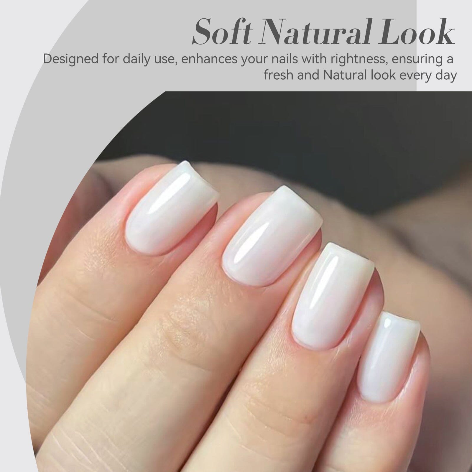 Jelly Gel Polish TS04 Milky White 15ml HEMA/TPO FREE Gel Nail Polish BORN PRETTY 