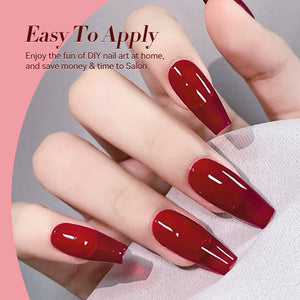 Jelly Gel Polish TS23 Flamingo Glow 15ml HEMA/TPO FREE Gel Nail Polish BORN PRETTY 